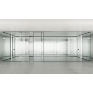 Офисная стеклянная перегородка OSHAPE – О-образная