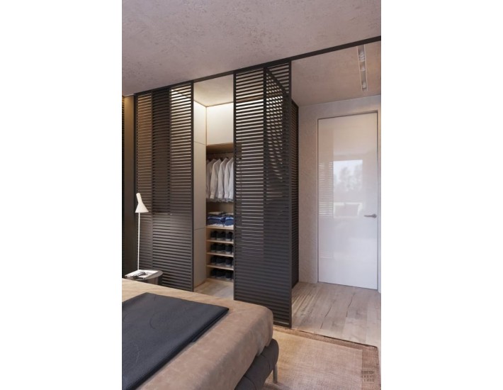Фото Розсувна перегородка AluDoors Verti 4 Фото Розсувна перегородка AluDoors Verti 4