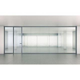 Офисная стеклянная перегородка LINEA (линейная)