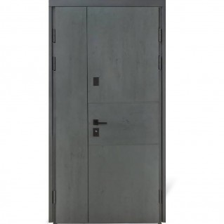 Вхідні двері вуличного типу Термо House 1200 мод. №703/191 антрацит/дуб полярний