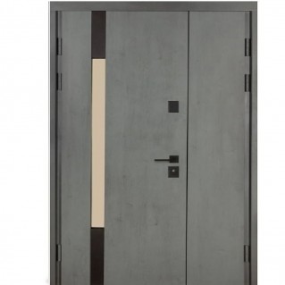 Входная дверь уличного типа Термо House 1200 мод. №705/428 антрацит/бетон антрацит