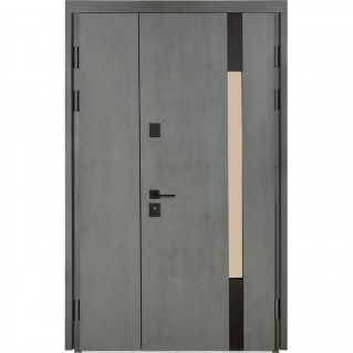 Вхідні двері вуличного типу Термо House 1200 мод. №705/428 антрацит/дуб полярний