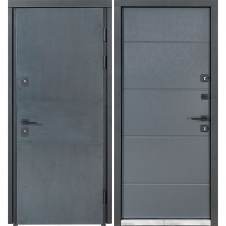 Вхідні двері вуличного типу Термо House мод. №703/191 темний антрацит