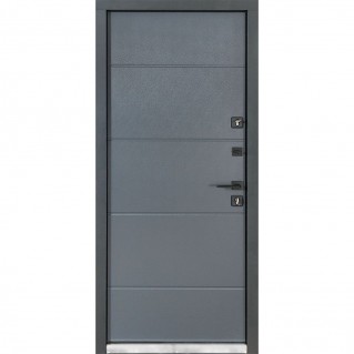 Вхідні двері вуличного типу Термо House мод. №703/191 темний антрацит