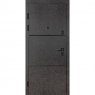 Вхідні двері квартирного типу Термо Fortezza модель №536 mamba morion/білий супермат