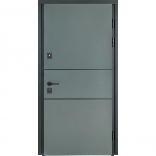 Вхідні двері вуличного типу Cottage мод. №703/237 metalic grey/титан