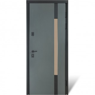 Вхідні двері вуличного типу Cottage мод. №705/431 metalic grey/титан