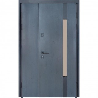 Вхідні двері вуличного типу Термо House 1200 мод. №705/431 темний антрацит