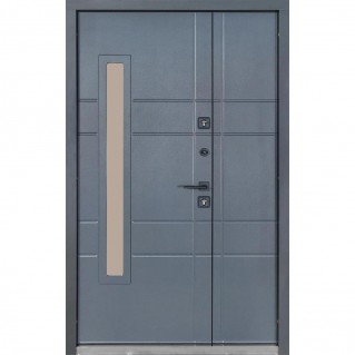 Вхідні двері вуличного типу Термо House 1200 мод. №705/431 темний антрацит