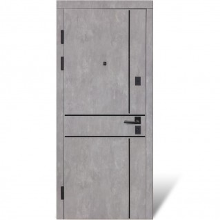 Входная дверь квартирного типа Ультра (квадро) Securemme мод. №540/249 wavestone grey/белый супермат Входная дверь квартирного типа Ультра (квадро) Securemme мод. №540/249 wavestone grey/белый супермат