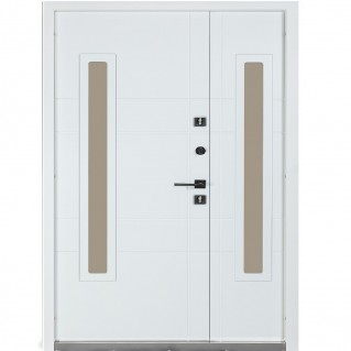 Вхідні двері вуличного типу Термо House 1200 мод. №706/431 венге/білий атласний