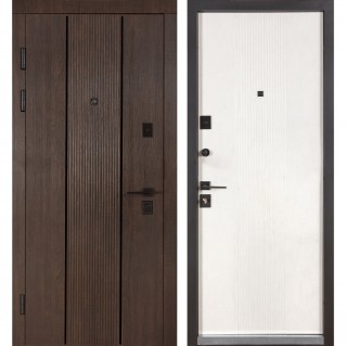 Двері вхідні квартирного типу Ультра (квадро) Kale мод. №547/251 дуб дорато/рустик авіньйон блан