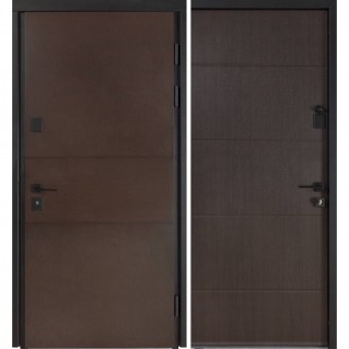 Вхідні двері вуличного типу Термо House мод. №703/191 венге