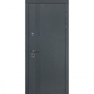 Дверь входная квартирного типа Revolut В-81 мод. №172 антрацит/белый матовый гладкий Дверь входная квартирного типа Revolut В-81 мод. №172 антрацит/белый матовый гладкий