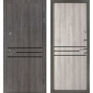 Дверь входная квартирного типа К-612 мод. №544 дум немо карбон/дуб немо серебряный