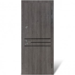 Дверь входная квартирного типа К-612 мод. №544 дум немо карбон/дуб немо серебряный