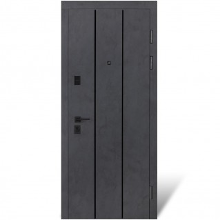 Двері вхідні квартирного типу Ультра (квадро) Kale мод. №535 бетон антрацит/бетон сніжний