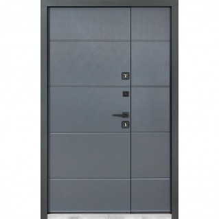 Вхідні двері вуличного типу Термо House 1200 мод. №703/191 темний антрацит