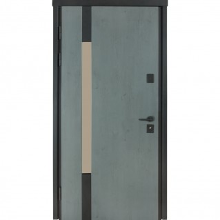 Вхідні двері вуличного типу Термо House мод. №705/428 антрацит/дуб полярний