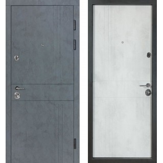 Дверь входная квартирного типа Revolut В-606 мод. №250 бетон антрацит/оксид белый