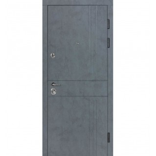 Дверь входная квартирного типа Revolut В-606 мод. №250 бетон антрацит/оксид белый Дверь входная квартирного типа Revolut В-606 мод. №250 бетон антрацит/оксид белый