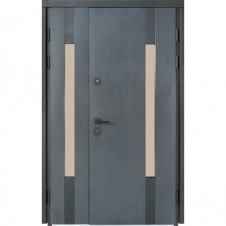 Вхідні двері вуличного типу Термо House 1200 мод. №706/431 темний антрацит