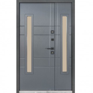 Вхідні двері вуличного типу Термо House 1200 мод. №706/431 темний антрацит