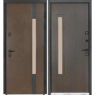 Вхідні двері вуличного типу Термо House мод. №705/428 венге