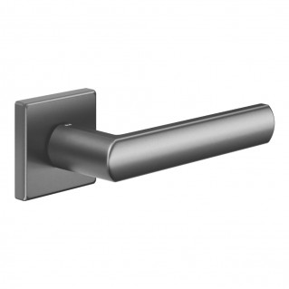 Дверная ручка Luce 02 (LС14-ZAN) антрацит, на квадратной розетке VIS
