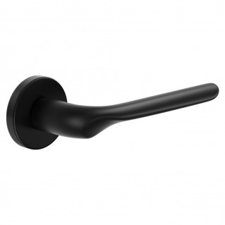 Дверная ручка Chop (CP12-ZNE) черный, на круглой розетке VIS Дверная ручка Chop (CP12-ZNE) черный, на круглой розетке VIS