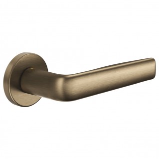 Дверная ручка Viva(VV12-OGH) матовая бронза, на круглой розетке VIS