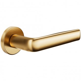 Дверная ручка Viva (VV12-PVD-SG) античное матовое золото, на круглой розетке VIS