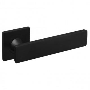 Дверная ручка Holly (HO55-ZNE) черная, на квадратной розетке 55мм.