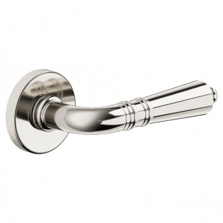 Дверная ручка Daniela (391/12-OVN) никель, на круглой розетке VIS