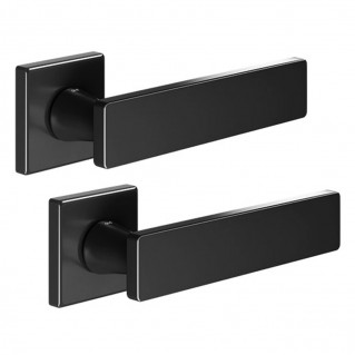 Дверная ручка Holly (HO14-ZNE) черная, на квадратной розетке