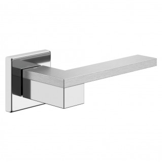 Дверная ручка ESA (ES14-CCS) хром/матовый хром, на квадратной розетке VIS