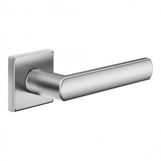 Дверная ручка Luce 02 (LС14-ZCS) матовый хром, на квадратной розетке VIS