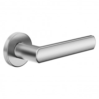 Дверная ручка Luce (LС12-ZCS) матовый хром, на круглой розетке VIS