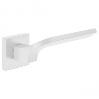 Дверная ручка JOY 02 (JO14-ZВN) белый, на квадратной розетке VIS