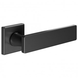 Дверная ручка Holli (HO14-ZNE) черная, на квадратной розетке VIS