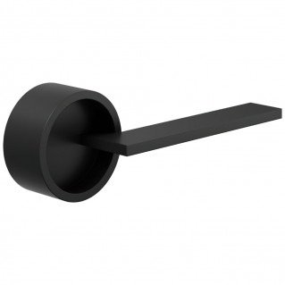 Дверная ручка Timeless (TL01-ANE) черный, на круглой розетке Fine