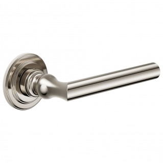 Дверная ручка Isabella (IS13-ОNV) никель, на круглой розетке R
