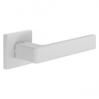 Дверная ручка Quattro 02 (264/14-ZBN) белый, на квадратной розетке VIS
