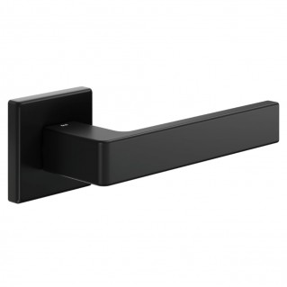 Дверная ручка Quattro 02 (264/14-ZNE) чёрный, на квадратной розетке VIS