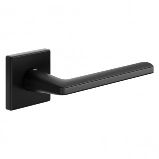 Дверная ручка Luce P 02 (LP14-ZNE) чёрный, на квадратной розетке VIS