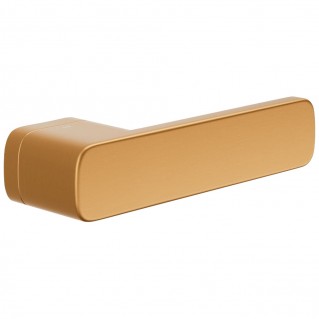 Дверная ручка Pluris (PS48-ZRO) матовое золото на скрытой розетке.