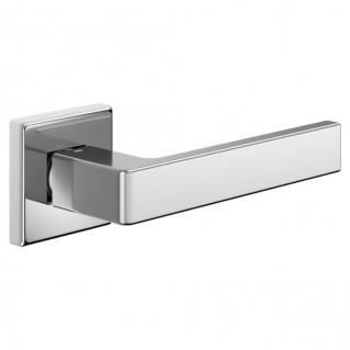 Дверная ручка Quattro 02 (264/14-ZC) хром, на квадратной розетке VIS