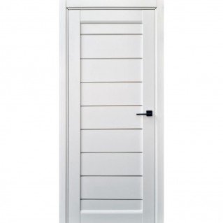 Двері міжкімнатні ESTET DOORS МК Мілан ПО ПВХ білий матовий зі склом