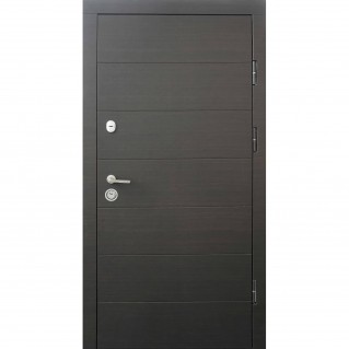 Двері вхідні – Тріо – Модель Горизонталь венге темний горизонт