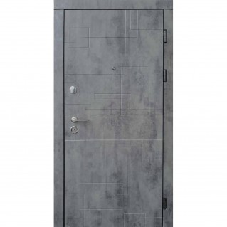 Дверь входная – Стандарт плюс – Модель Лабиринт оксид темный 960х2050